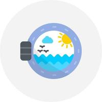 Porthole Creative Icon Design vector