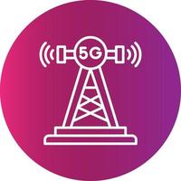 diseño de icono creativo de antena vector