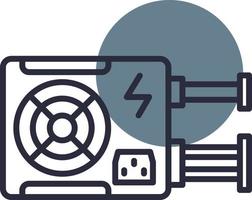 Power Supply Creative Icon Design vector