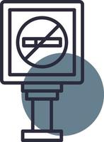 No Smoking Creative Icon Design vector