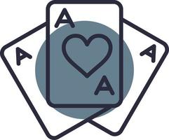 Playing Cards Creative Icon Design vector