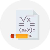 Maths Creative Icon Design vector