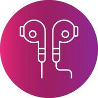 Earbuds Creative Icon Design vector