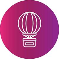 Hot Air Balloon Creative Icon Design vector