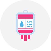 Blood Bag Creative Icon Design vector