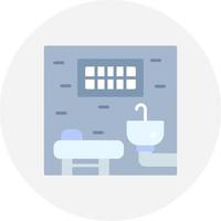 Prison Cell Creative Icon Design vector