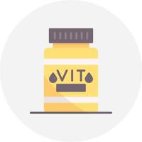 diseño de icono creativo de vitamina vector