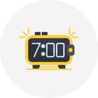 Alarm Clock Creative Icon Design vector