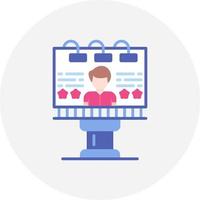 Billboard Creative Icon Design vector