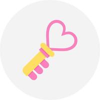 Love Key Creative Icon Design vector