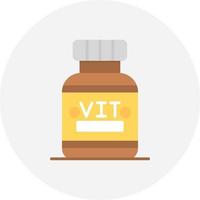 diseño de icono creativo de vitaminas vector