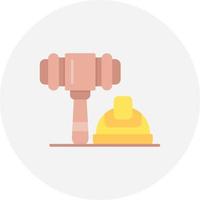 diseño de icono creativo de derecho laboral vector