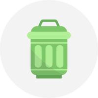 Trash Bin Creative Icon Design vector