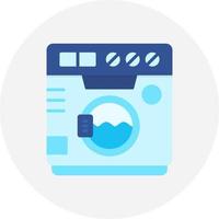 Washing Machine Creative Icon Design vector