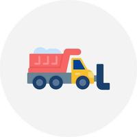 Snowplow Creative Icon Design vector