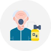 Oxygen Mask Creative Icon Design vector