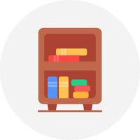 Bookshelf Creative Icon Design vector