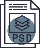 diseño de icono creativo de archivo psd vector