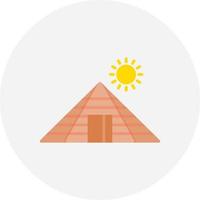 Pyramid Creative Icon Design vector