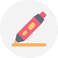 3d Pen Creative Icon Design vector