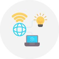 Internet Of Things Creative Icon Design vector