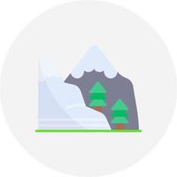 diseño de icono creativo de montaña vector