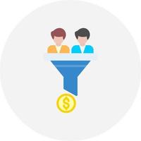 Conversion Rate Creative Icon Design vector