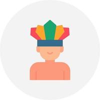 Native Indian Creative Icon Design vector