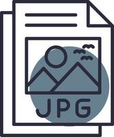 Jpg File Creative Icon Design vector