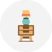 Night Stand Creative Icon Design vector