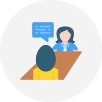 Job Interview Icon Design Creative Icon Design vector
