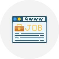 Job Search Creative Icon Design vector