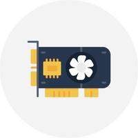 Graphic Card Creative Icon Design vector