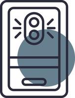 Phone Camera Creative Icon Design vector