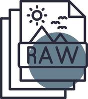 Raw Creative Icon Design vector