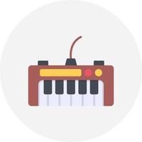 diseño de icono creativo de teclado de piano vector