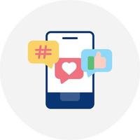 Social Media Creative Icon Design vector