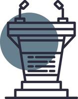 Podium Creative Icon Design vector