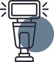 Camera Flash Creative Icon Design vector