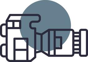 Dslr Camera Creative Icon Design vector
