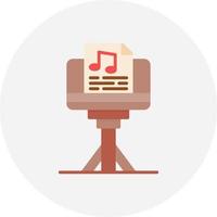 Music Stand Creative Icon Design vector