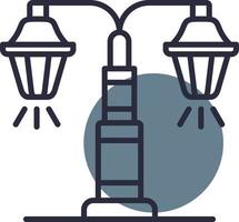 Street Lamp Creative Icon Design vector