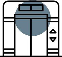 diseño de icono creativo de ascensor vector