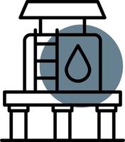 Water Tank Creative Icon Design vector