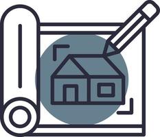 House Sketch Creative Icon Design vector