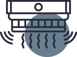 Smoke Detector Creative Icon Design vector