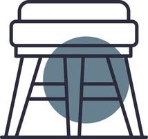 Stool Creative Icon Design vector