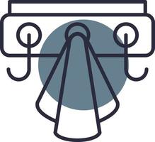 Coat Rack Creative Icon Design vector