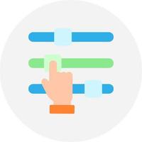 Sliders Creative Icon Design vector