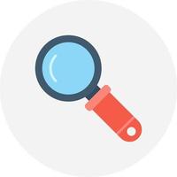 Magnifying Glass Creative Icon Design vector